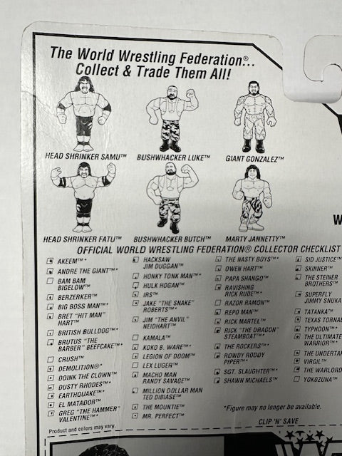 1993 Hasbro Fatu of the Head Shrinkers WWF WWE Wrestling Action Figure MOC Sealed