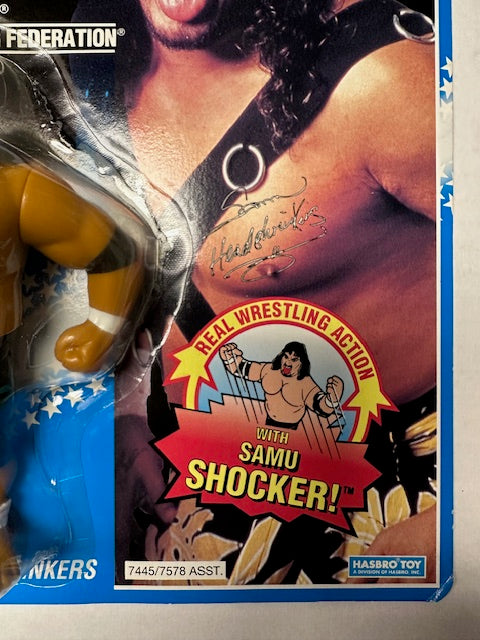 1993 Hasbro Samu of the Head Shrinkers WWF WWE Wrestling Action Figure MOC Sealed