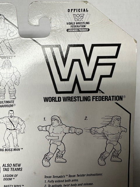 1991 Hasbro Texas Tornado WWF WWE Wrestling Action Figure MOC Sealed