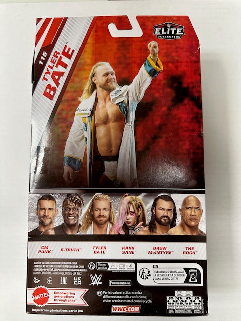 2024 Mattel Tyler Bate Elite WWF WWE Wrestling Action Figure MOC Sealed