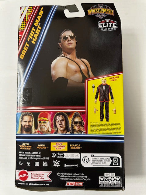 2024 Mattel Brett "Hit Man" Hart Elite WWF WWE Wrestling Action Figure MOC Sealed