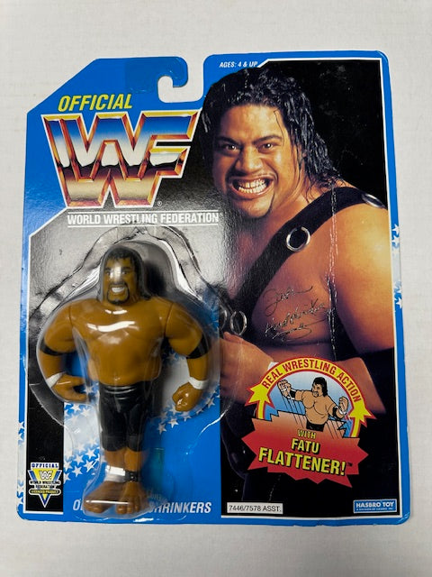 1993 Hasbro Fatu of the Head Shrinkers WWF WWE Wrestling Action Figure MOC Sealed