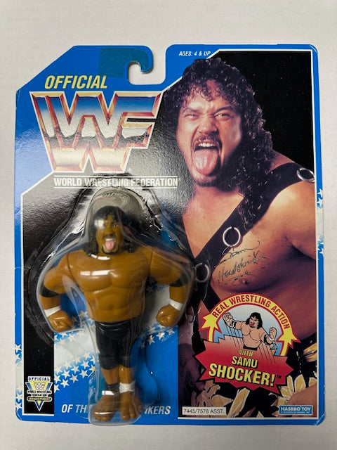 1993 Hasbro Samu of the Head Shrinkers WWF WWE Wrestling Action Figure MOC Sealed