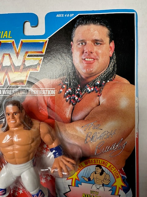 1991 Hasbro British Bulldog WWF WWE Wrestling Action Figure MOC Sealed