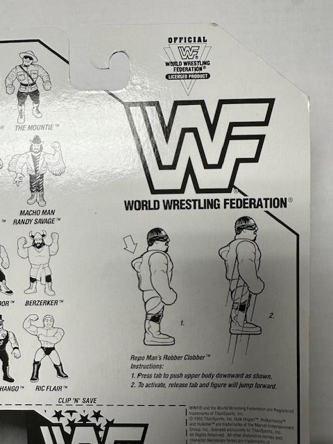 1992 Hasbro Repo Man WWF WWE Wrestling Action Figure MOC Sealed