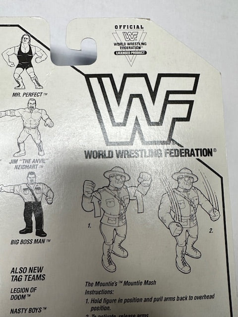 1992 Hasbro The Mountie WWF WWE Wrestling Action Figure MOC Sealed