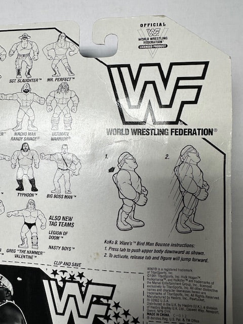 1991 Hasbro Koko B. Ware WWF WWE Wrestling Action Figure MOC Sealed