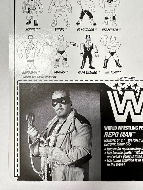 1992 Hasbro Repo Man WWF WWE Wrestling Action Figure MOC Sealed