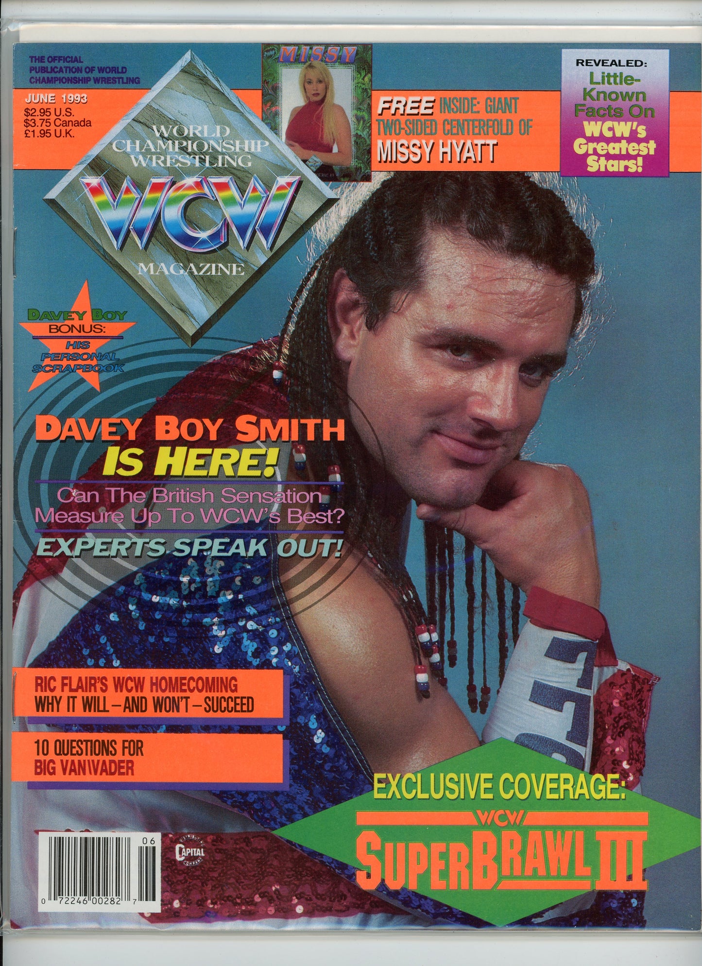 WCW Vintage Wrestling Magazine (June, 1993) Davey Boy Smith