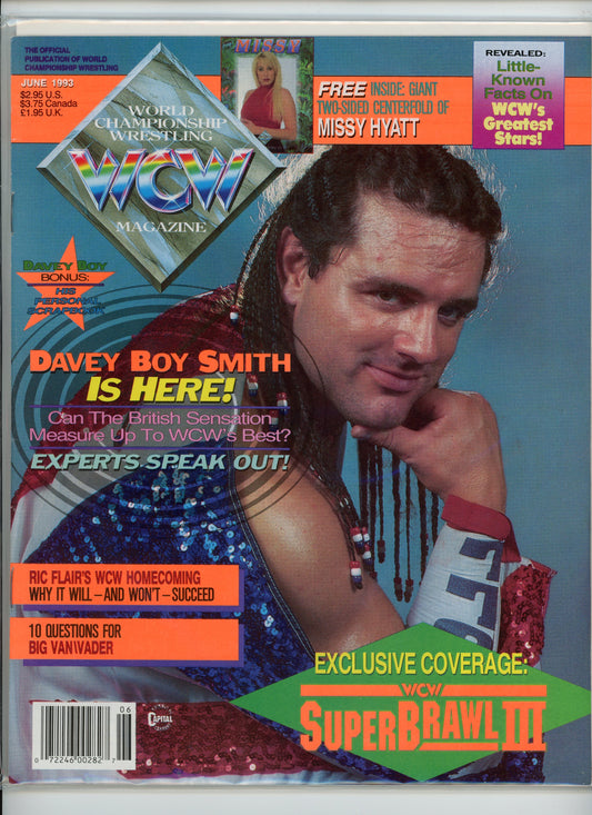 WCW Vintage Wrestling Magazine (June, 1993) Davey Boy Smith