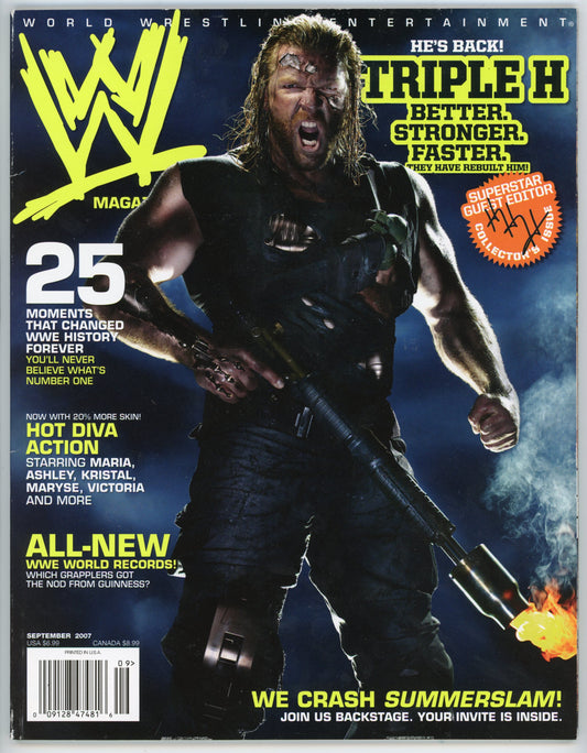 WWE Vintage Wrestling Magazine (September 2007) Triple H Cover