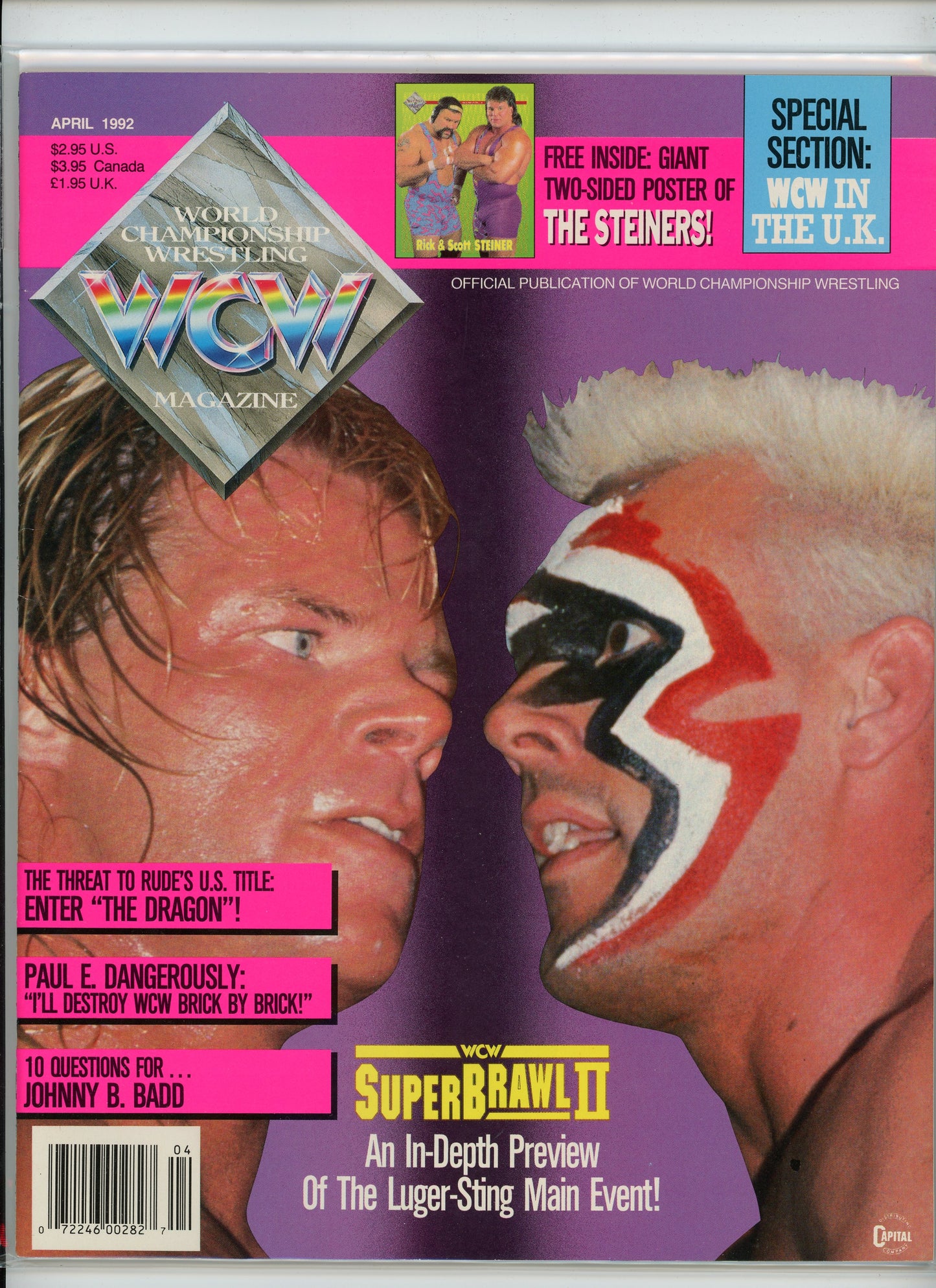 WCW Vintage Wrestling Magazine (April, 1992) Superbrawl II