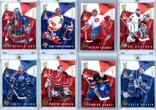 1996/97 Leaf Shutdown Hockey Goalies Complete Insert Set (15 Cards) – Limited /2500