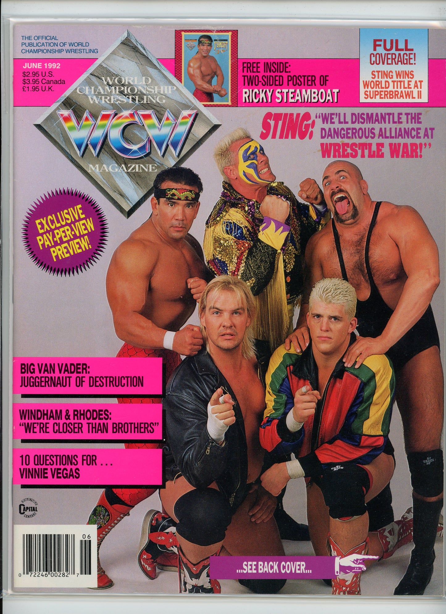 WCW Vintage Wrestling Magazine (June, 1992) Sting