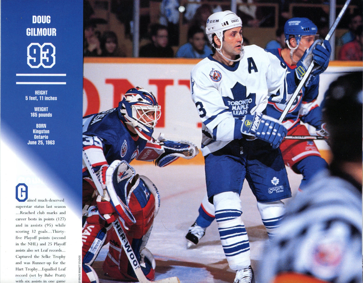 1993/94 Toronto Maple Leafs Official Vintage Calendar 11" x 9.5" Doug Gilmour Cover