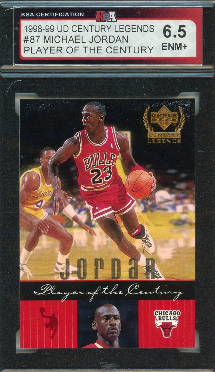 1998/99 UD Century Legends Michael Jordan Player of the Century #87 Graded Card KSA 6.5