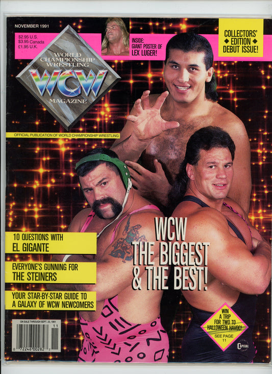 WCW Vintage Wrestling Magazine (November, 1991) Collector's Edition Debut Issue