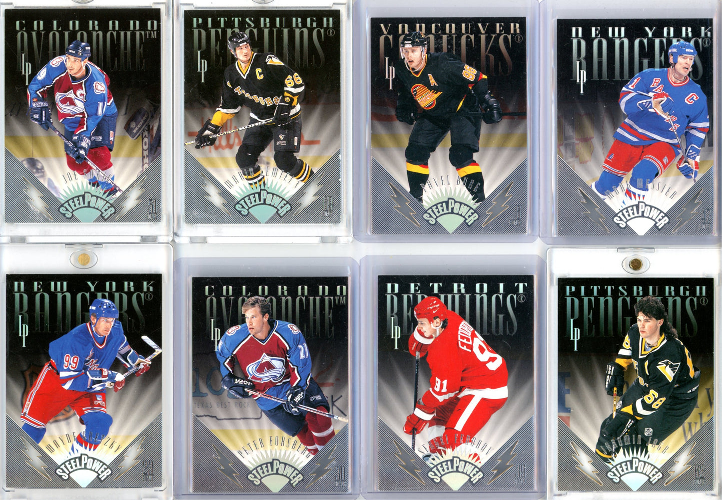 1996/97 Leaf Preferred Steel Power Complete Insert Set (12 Cards) – Limited /2500