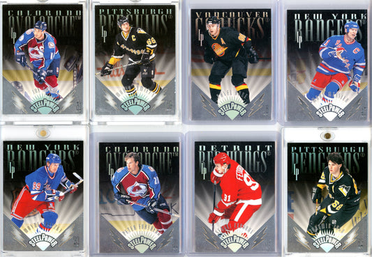 1996/97 Leaf Preferred Steel Power Complete Insert Set (12 Cards) – Limited /2500