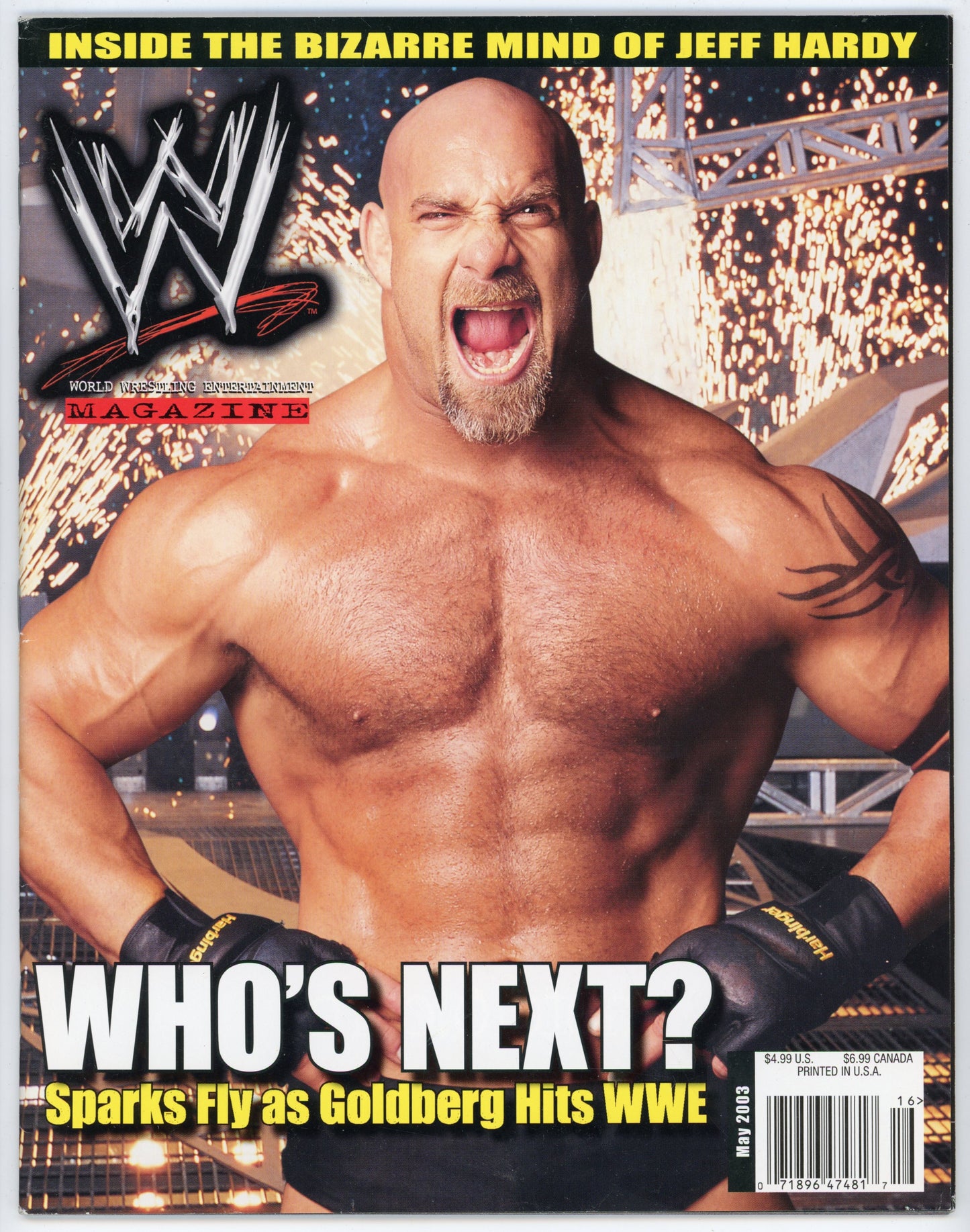 WWE Magazine Vintage Wrestling Magazine (May 2003) Bill Goldberg Cover