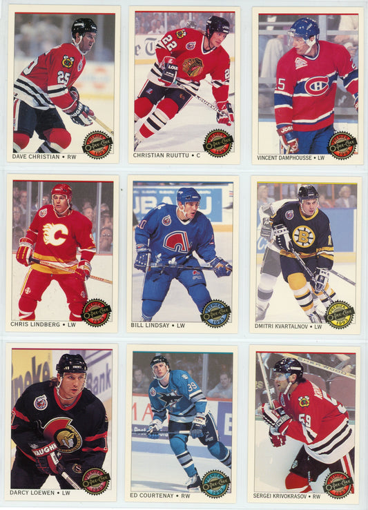 1992/92 OPC O-Pee-Chee Premier NHL Hockey Card Complete Set (132 Cards)