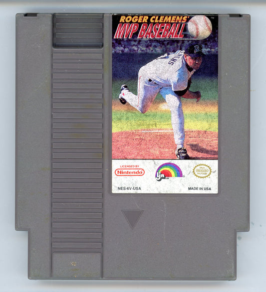 1991 Roger Clemens' MVP Baseball NES Video Game Cartridge