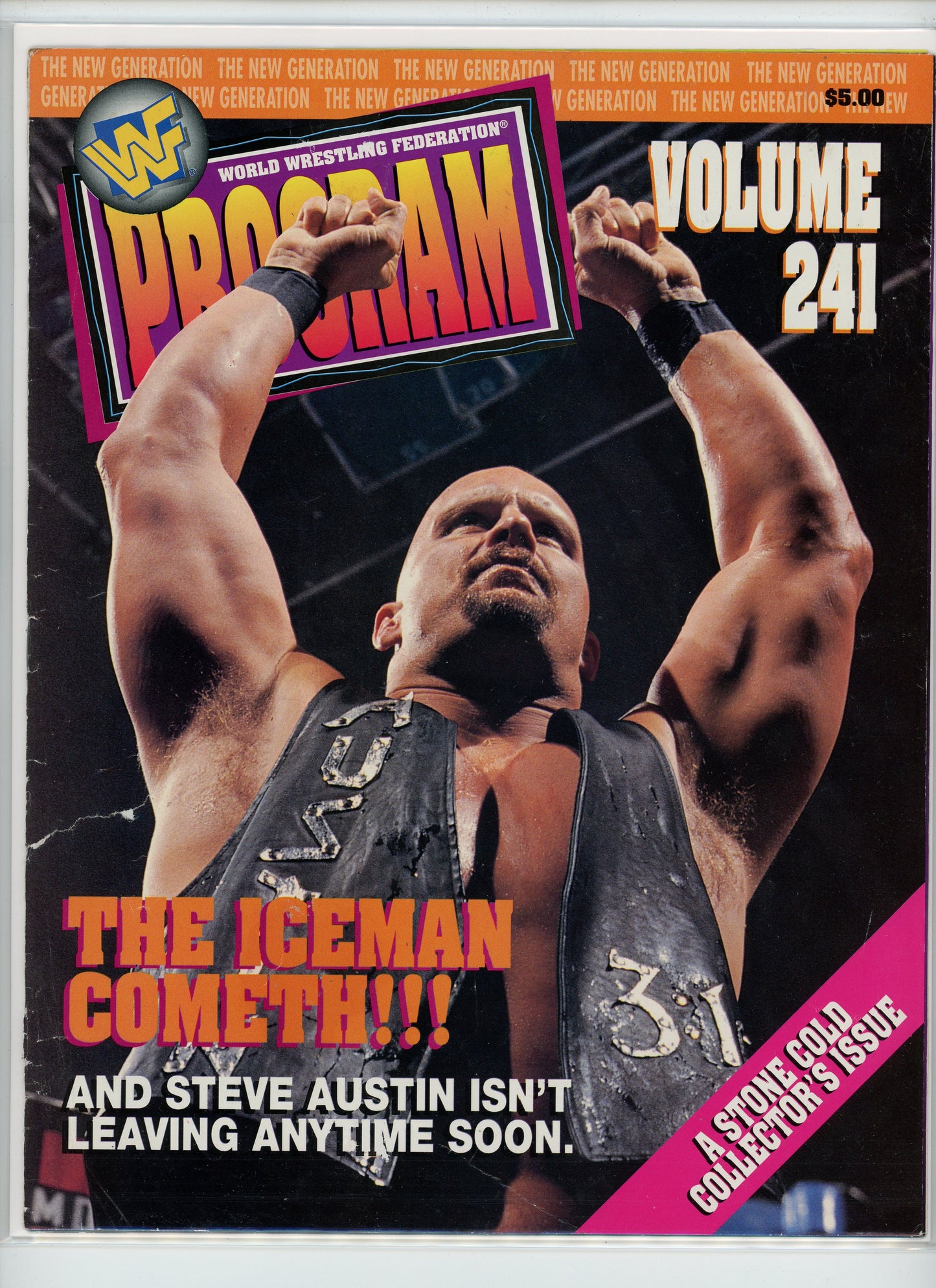 WWF Vintage Wrestling Program Vol. 241 Stone Cold Steve Austin Collector's Edition