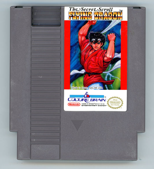 1987 Flying Dragon: The Secret Scroll NES Video Game Cartridge