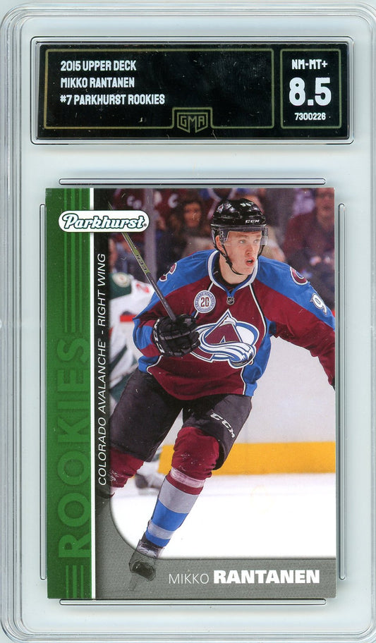 2015 Upper Deck Mikko Rantanen Graded Rookie Card #7 GMA 8.5