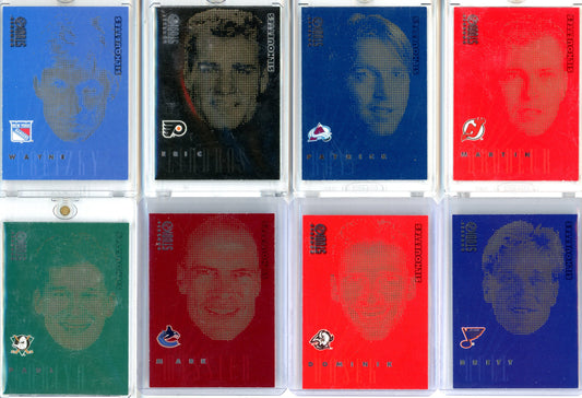 1997/98 Donruss Studio Hockey Silhouettes Complete Insert Set (24 Cards) – Limited /1500