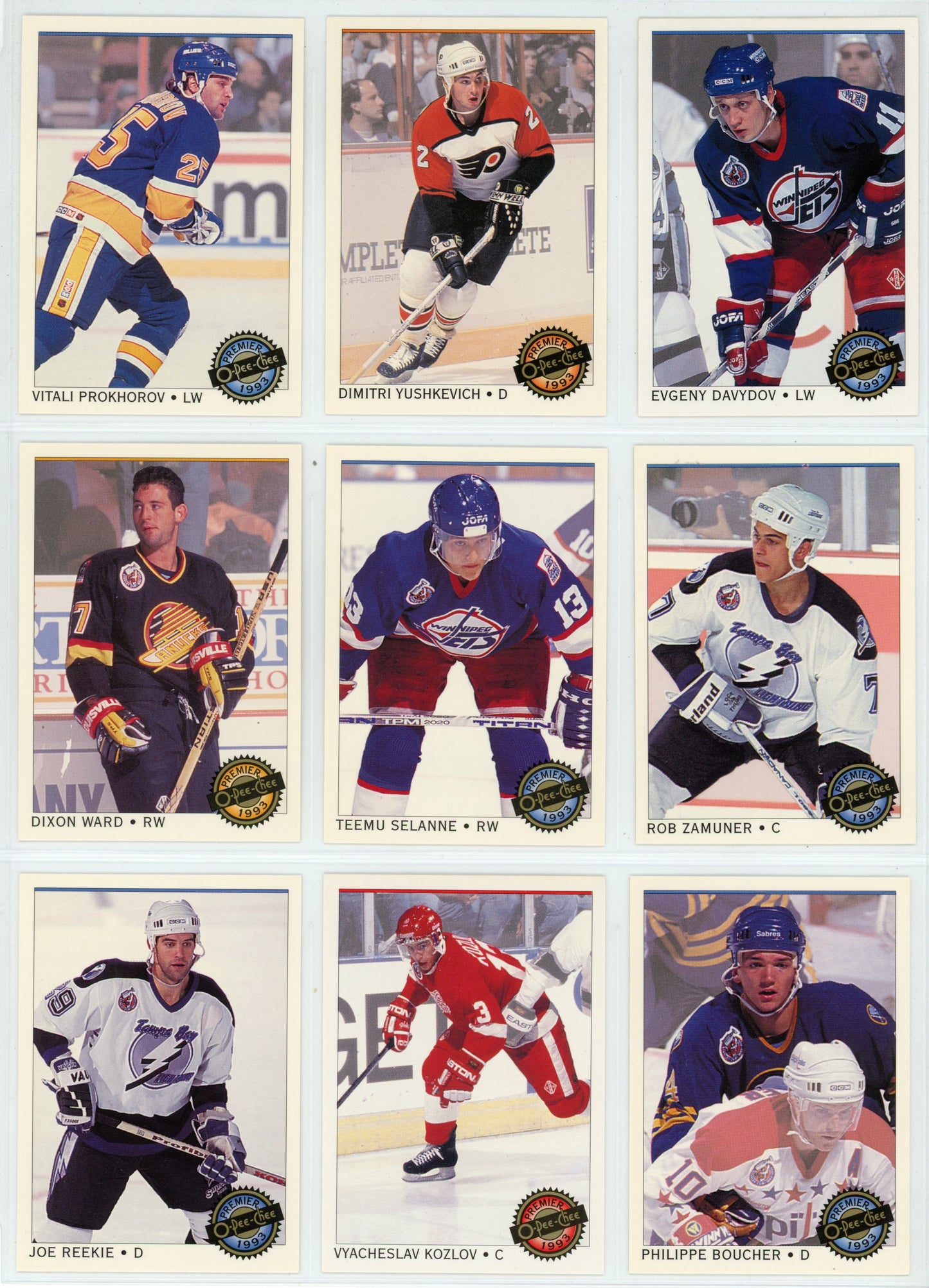 1992/92 OPC O-Pee-Chee Premier NHL Hockey Card Complete Set (132 Cards)
