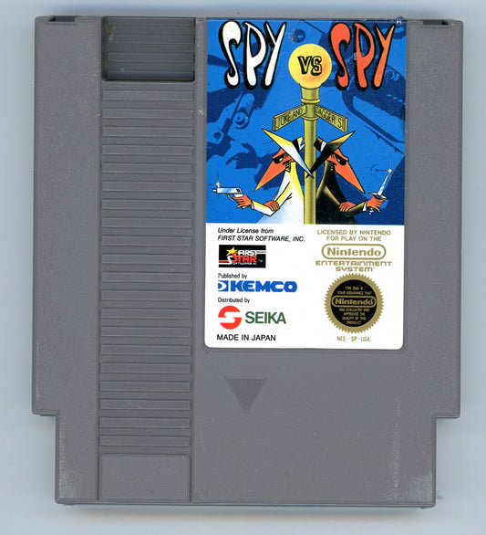 1988 Spy vs. Spy NES Video Game Cartridge