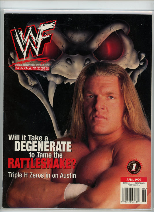 WWF Vintage Wrestling Magazine (April, 1999) Triple H