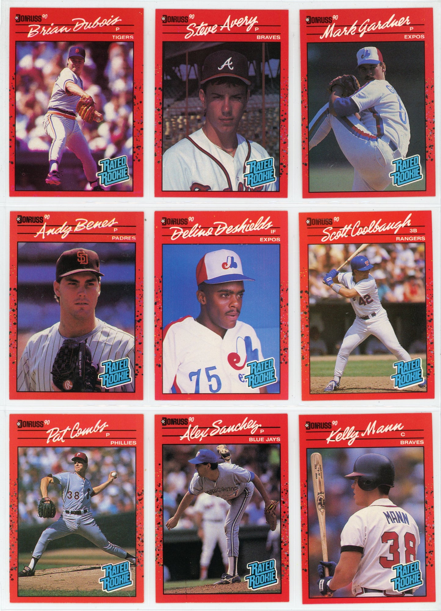 1990 Donruss MLB Baseball Short Set (358 Cards)