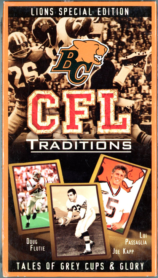 2003 CFL Traditions BC Lions Special Edition Vintage VHS Tape Factory Sealed