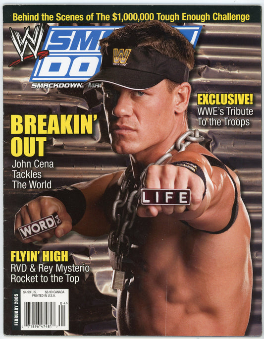 WWE Smackdown! Magazine Vintage Wrestling Magazine (February 2005) John Cena Cover