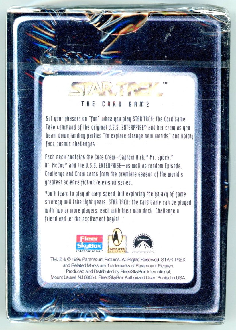 1996 Fleer Skybox Star Trek The Card Game Collectible Trading Card Game Box (65 Cards) Sealed