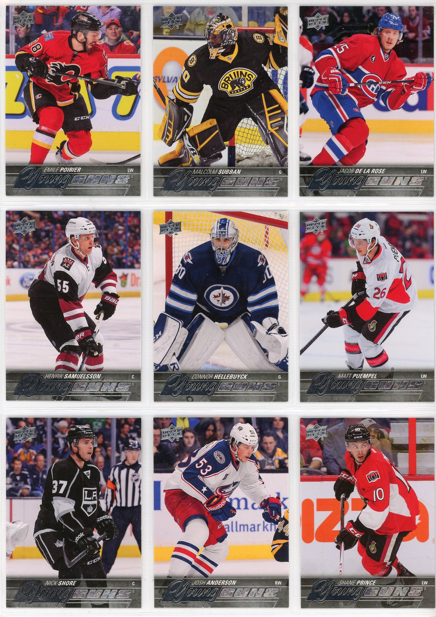 2015/16 Upper Deck Series One Young Guns Set (50 Cards) W/ Connor McDavid SGC 10