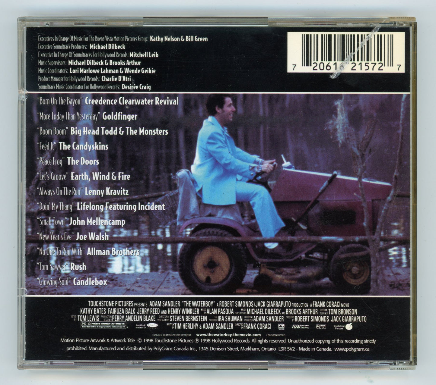 The Waterboy (1998) Motion Picture Soundtrack Vintage CD