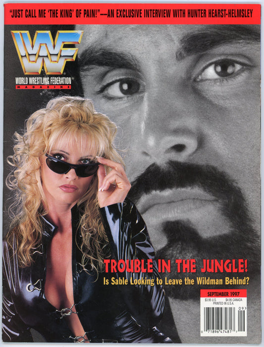 WWF WWE Vintage Wrestling Magazine (September 1997) Sable Cover