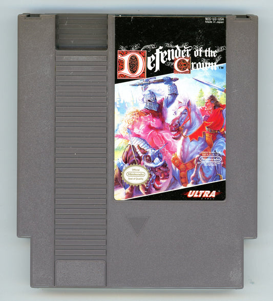 1986 Defender of the Crown NES Video Game Cartridge