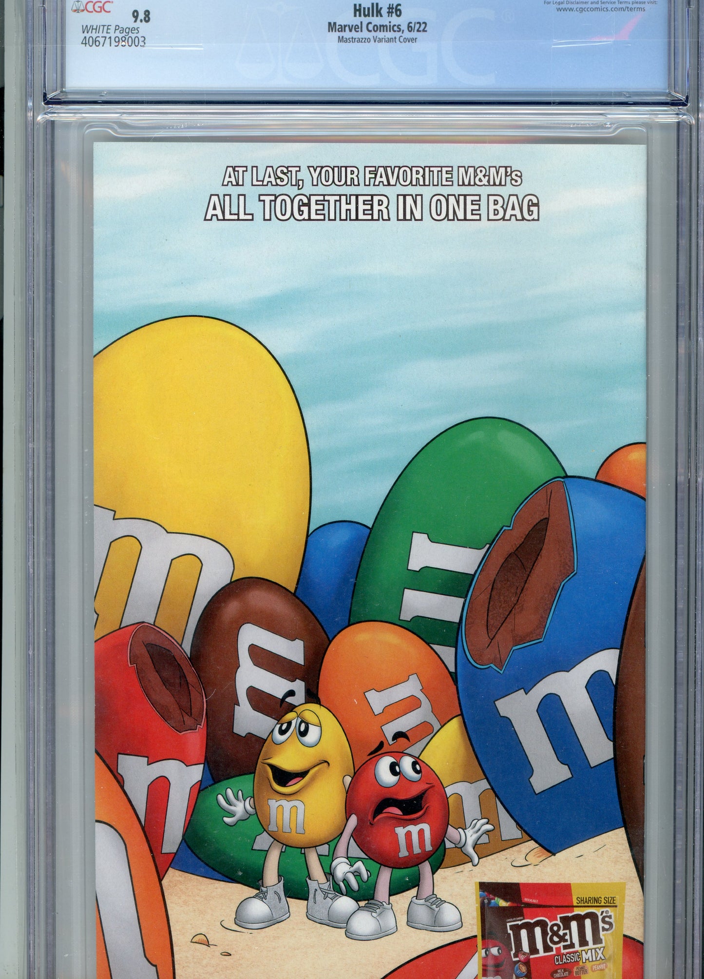 2022 Hulk #6 Graded Comic Book Marco Mastrazzo Cover CGC 9.8