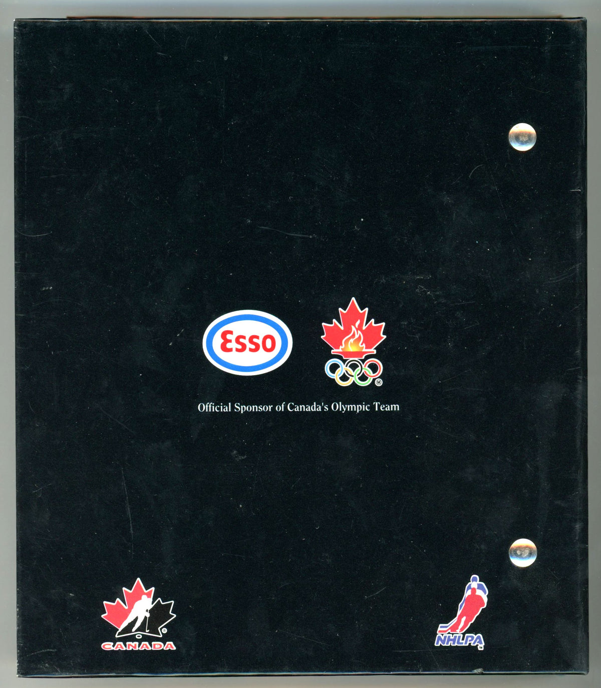 1998 Esso Nagano Winter Olympic Hockey Heroes Vintage Collectible Binder Book