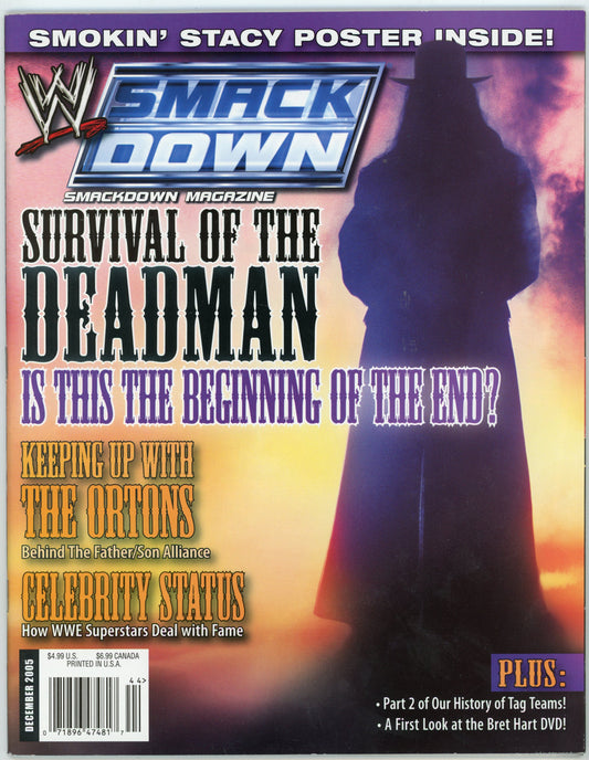 WWE SmackDown Vintage Wrestling Magazine (December 2005) The Undertaker Cover