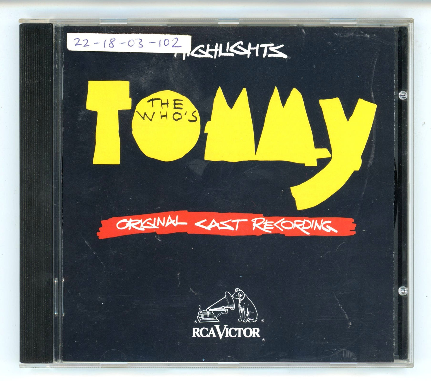 The Who's Tommy (1993) Broadway Musical Soundtrack Vintage CD