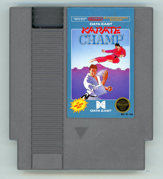 1986 Data East Karate Champ NES Video Game Cartridge