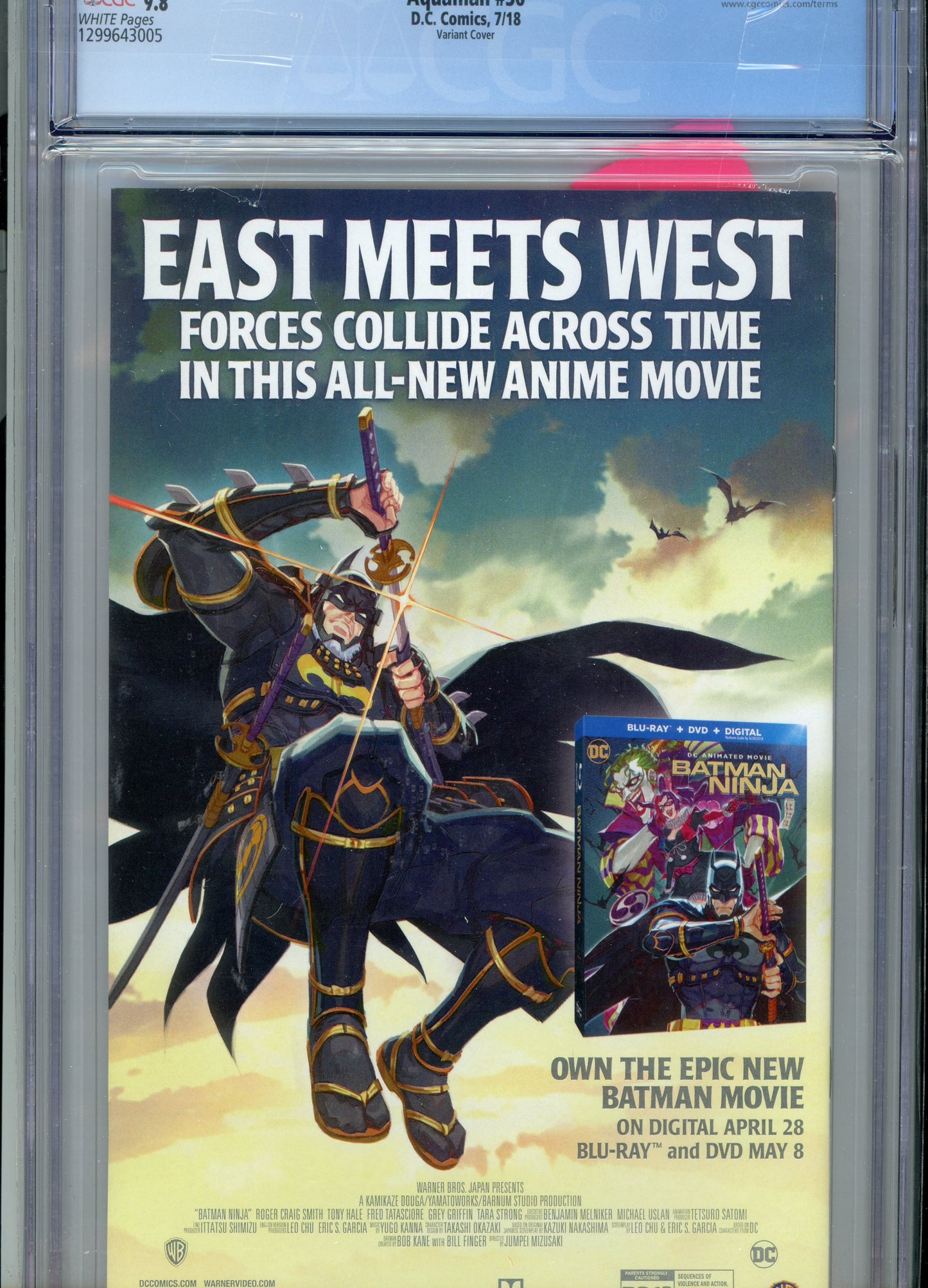 2018 Aquaman #36 Graded Comic Book Joshua Middleton Cover CGC 9.8