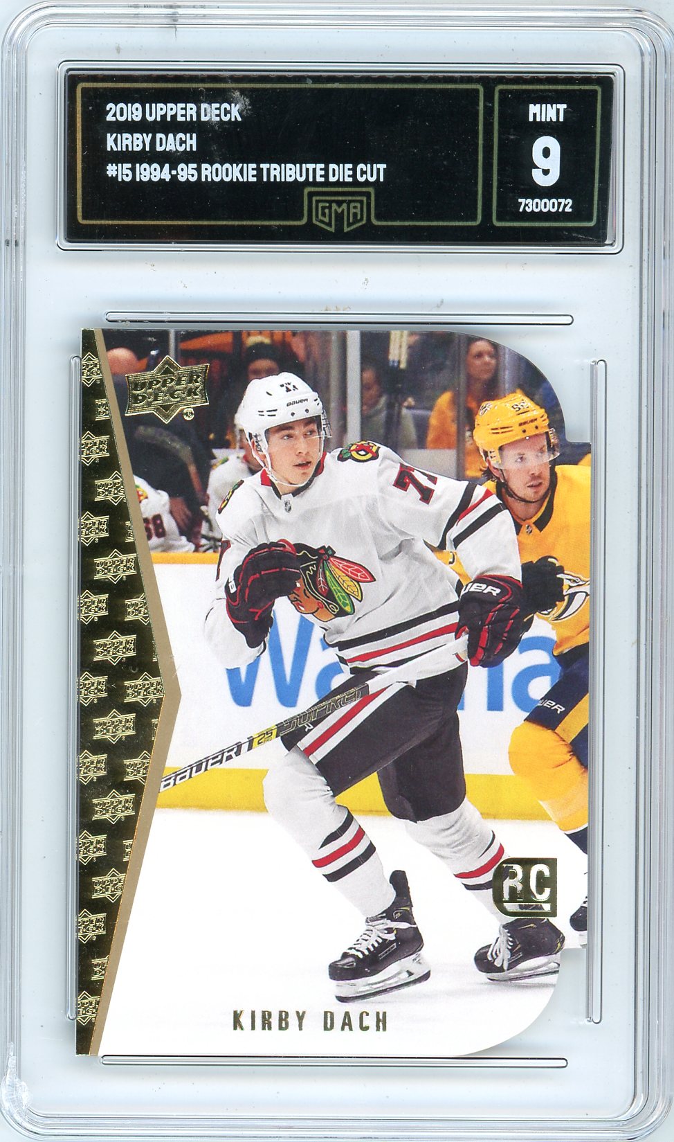 2019 Upper Deck Kirby Dach Graded Rookie Card #15 GMA 9