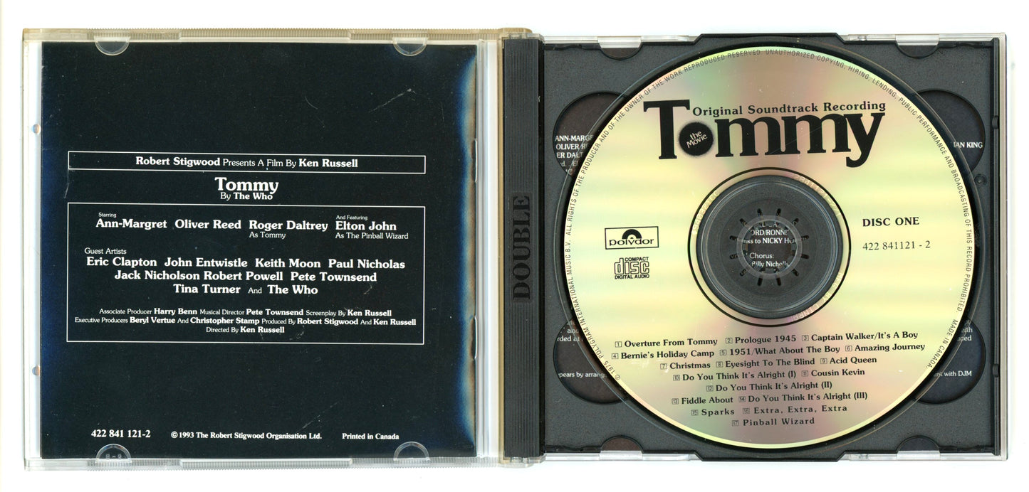 The Who's Tommy The Movie (1975) Motion Picture Soundtrack Vintage CD 2-Disc Set
