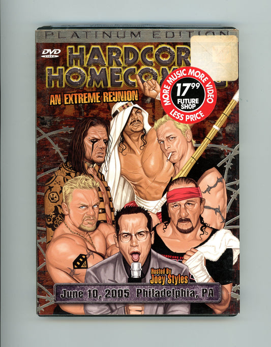 2005 Hardcore Homecoming Platinum Edition Wrestling 2-Disc DVD Set